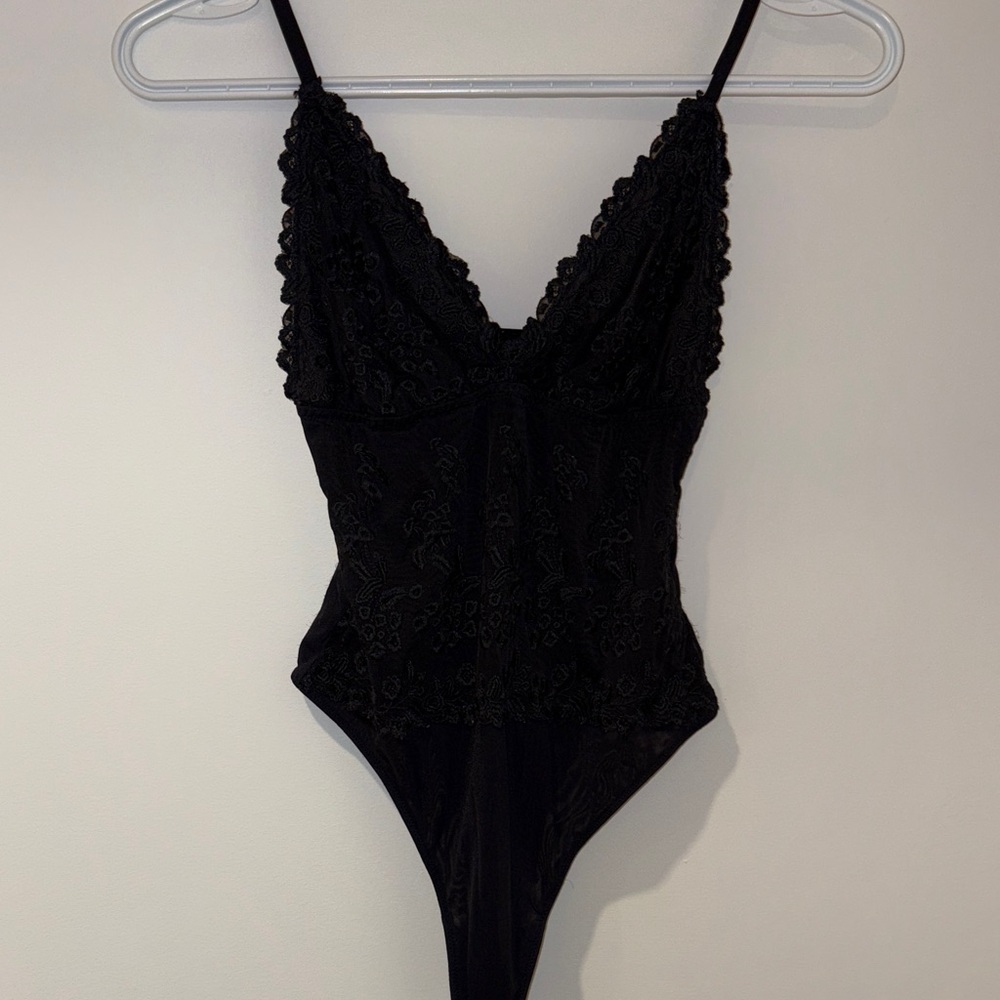 Dynamite Black Lace Bodysuit
